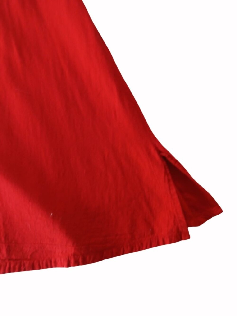 Vintage Maria Guadalajara Red Cotton Jumper Dress Size L Mexico Overalls NOS - Picture 8 of 16